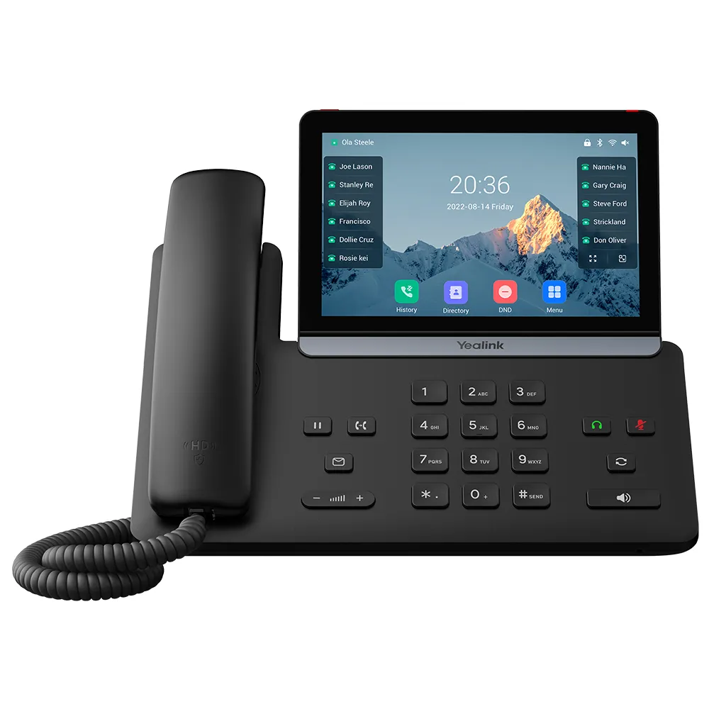 SIP-T87W, 7" экран, WiFi, Bluetooth, USB, PoE, GigE, без видео, без БП