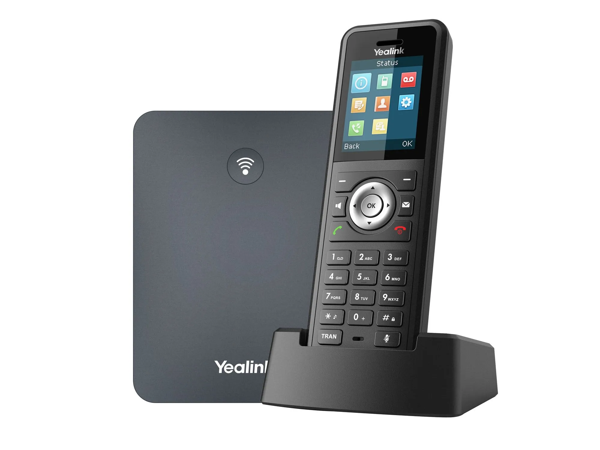 W79P (база W70B+трубка W59R) до 10 SIP-аккаунтов, до 10 трубок на базу, до 20 одновременных вызовов