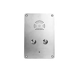 JR301-2B-IW-4G, 2 кнопки, врезной, стальной