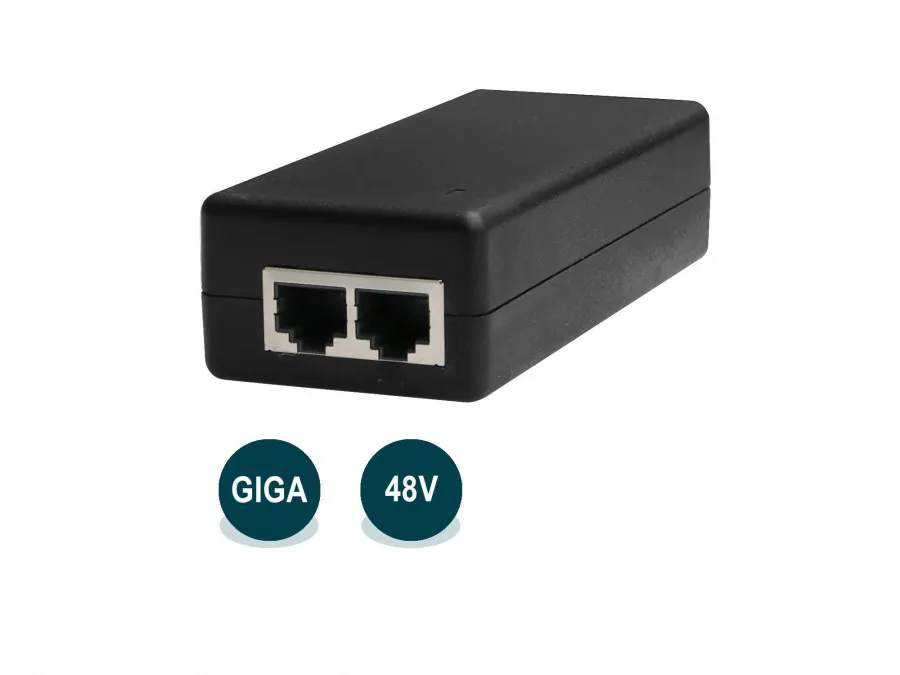 WI-POE51-48V, Инжектор 1000Base-T 30Вт совместим с 802.3af/at , 48В