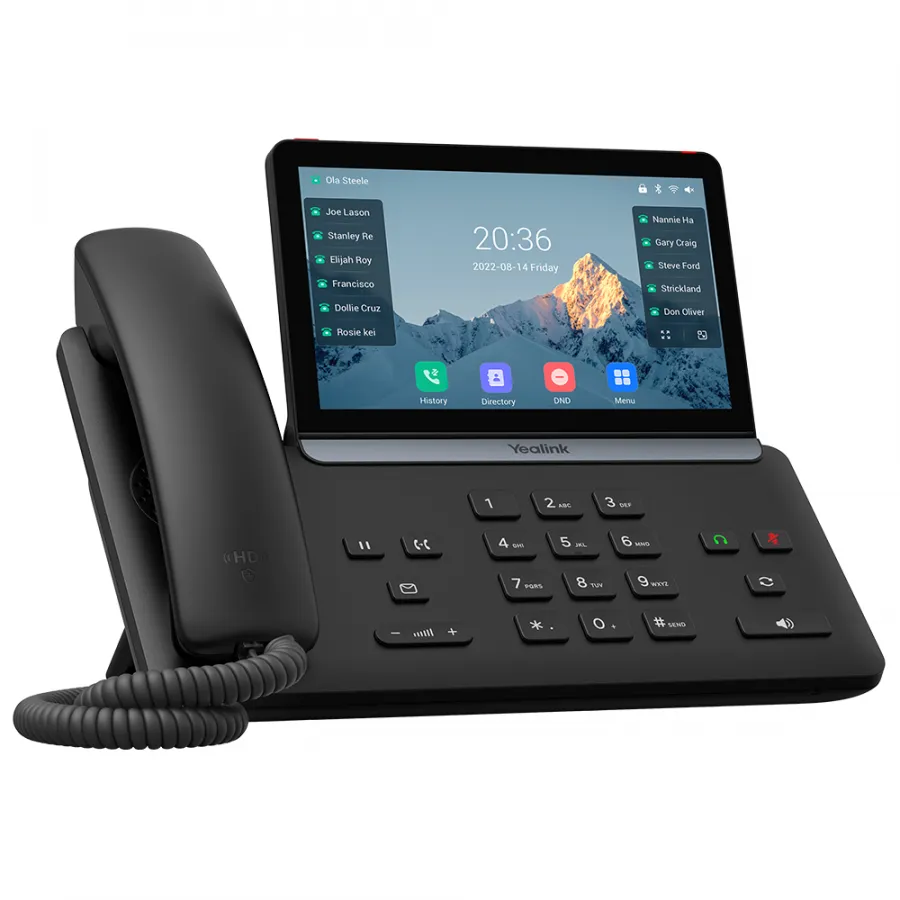 SIP-T87W, 7" экран, WiFi, Bluetooth, USB, PoE, GigE, без видео, без БП