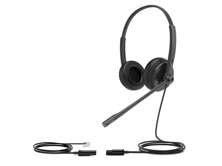 YHS34 Dual Дуо, Проводная, HD звук, QD, RJ9