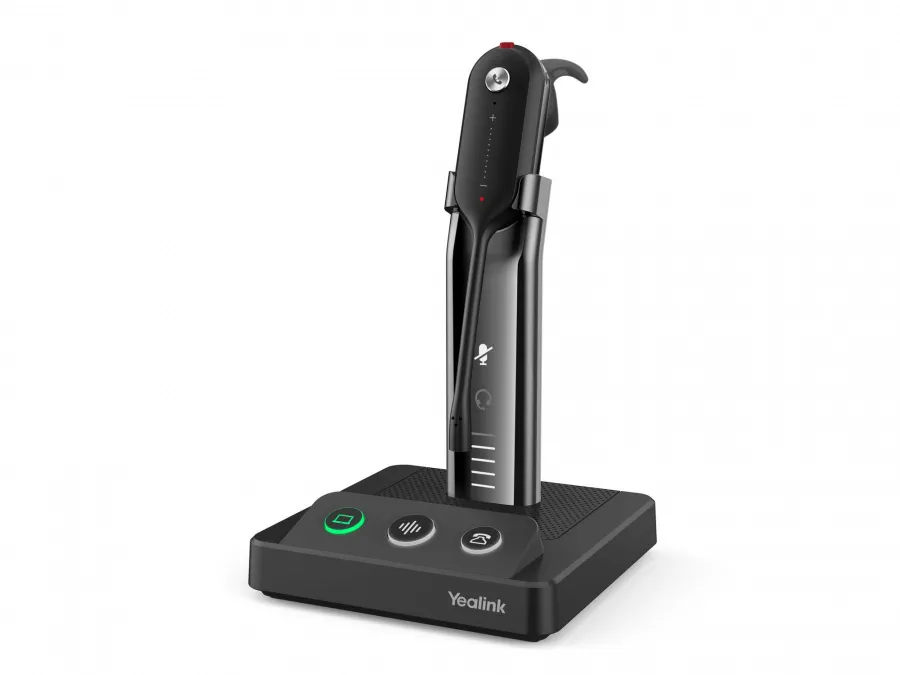 WH63 UC, Наушная, Беспроводная, HD звук, 160м DECT, Шумоподав, USB-хаб
