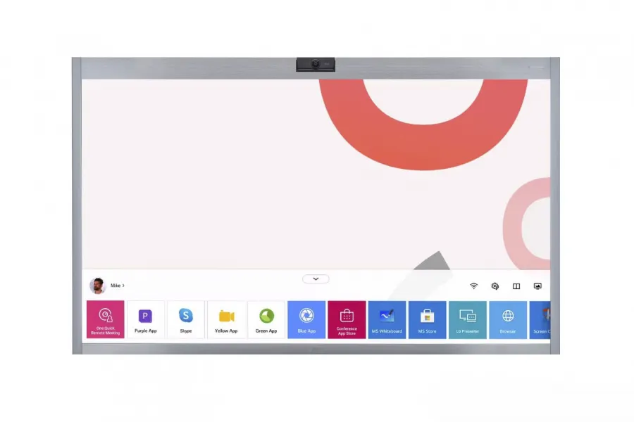 Интерактивный ВКС дисплей LG 55CT5WJ-B One Quick: Works;UHD;8/7;450кд/м2;Win10;In-cell;кам UHD,10мик