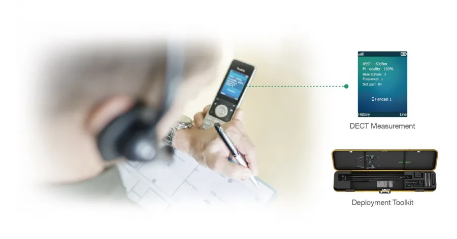 W80DM DECT,контроллер, микросота DECT, до 30 базовых станций, до 100 устройств, до 100 вызовов, PoE
