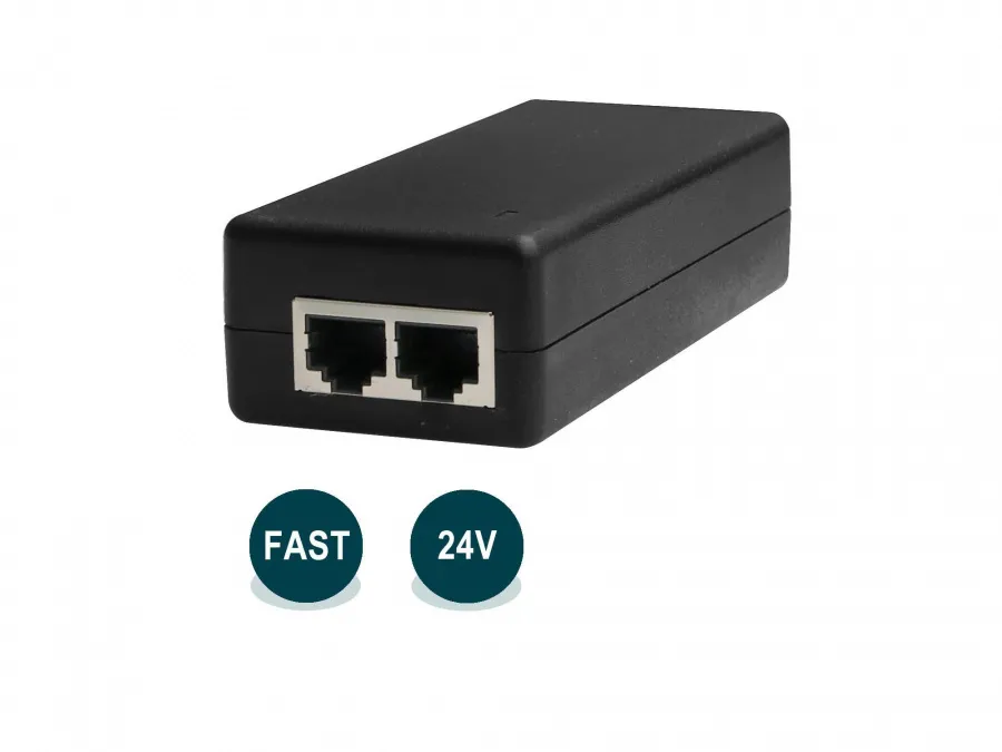 WI-POE31-24V, Инжектор 100Base-T, PoE 24В