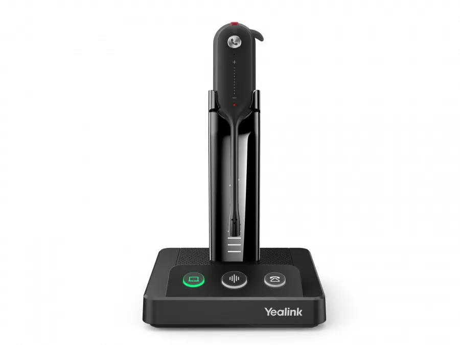 WH63 UC, Наушная, Беспроводная, HD звук, 160м DECT, Шумоподав, USB-хаб
