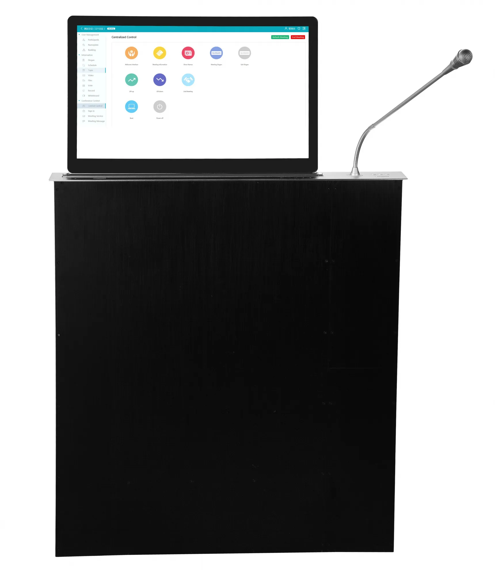 TS-F156MT, LCD-экран 15.6'' с устройством подъема с микрофоном