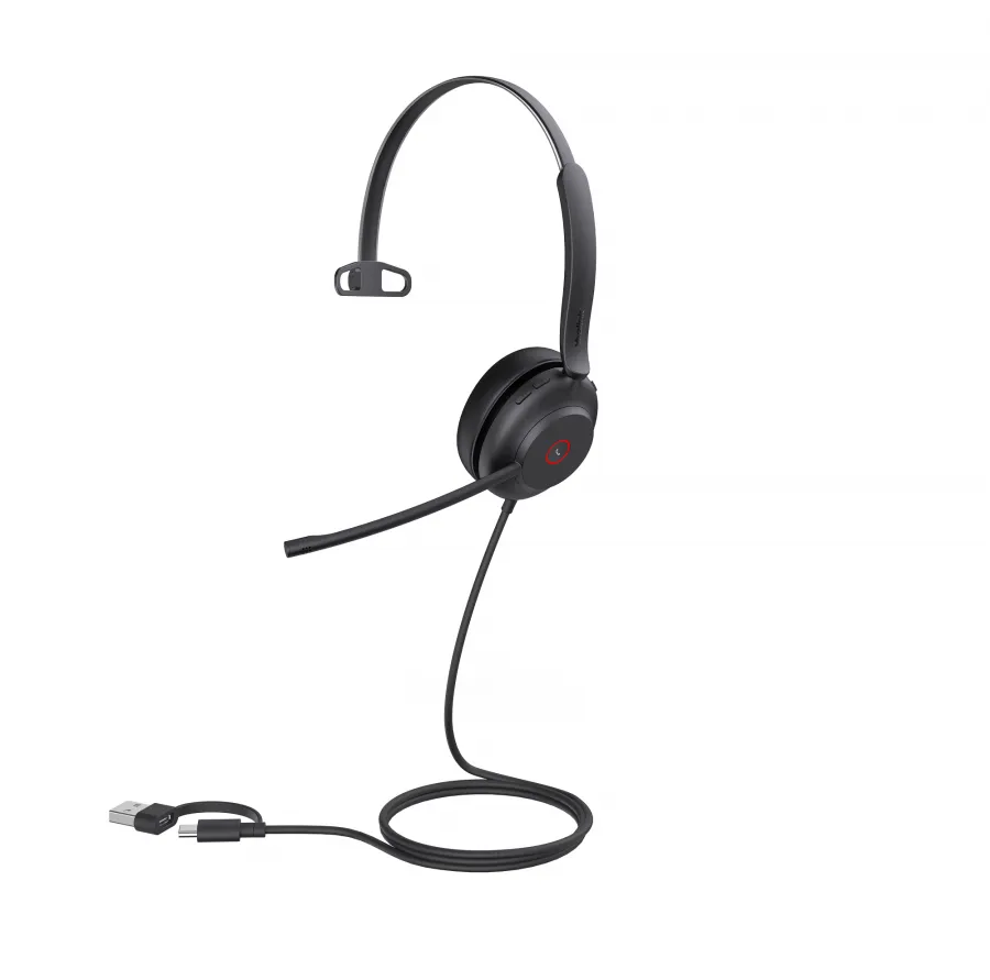 UH37 Mono UC USB-C/A Моно, Проводная, HD звук, шумоподавление, LED-индикатор, USB-C/A