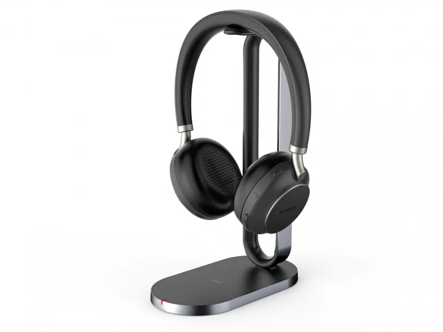 BH76 with Charging Stand UC Black USB-A, Беспроводная BT,BHC76,Зарядка Qi,HD звук,Шумоподав.ANС,Черн