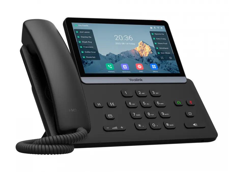 SIP-T77U, 7" цветной сенсорный экран, 2 порта USB, 16 аккаунтов, BLF,  PoE, GigE, без БП