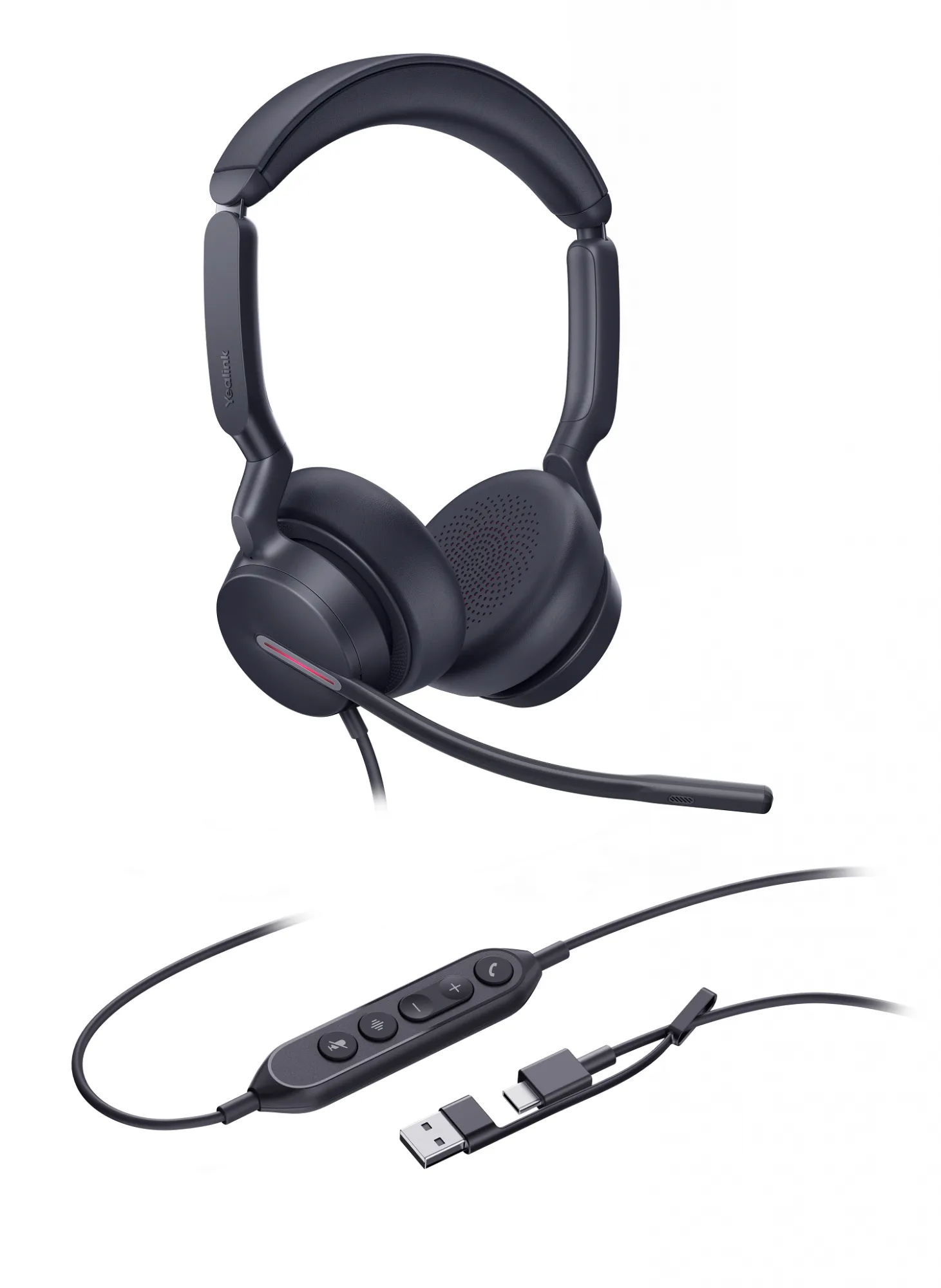 UH46 Dual UC USB-C/A, Проводная, HD звук, LED-индикатор, USB-C/A
