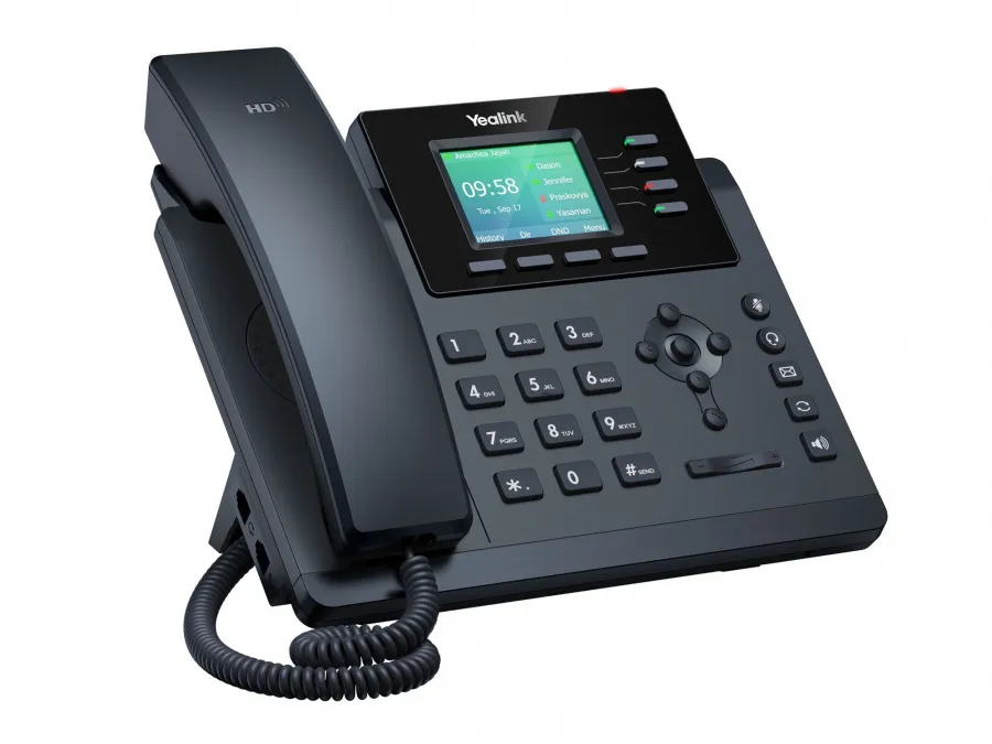 SIP-T34W, 4 аккаунта, Wi-Fi, USB, цветной экран, PoE, GigE