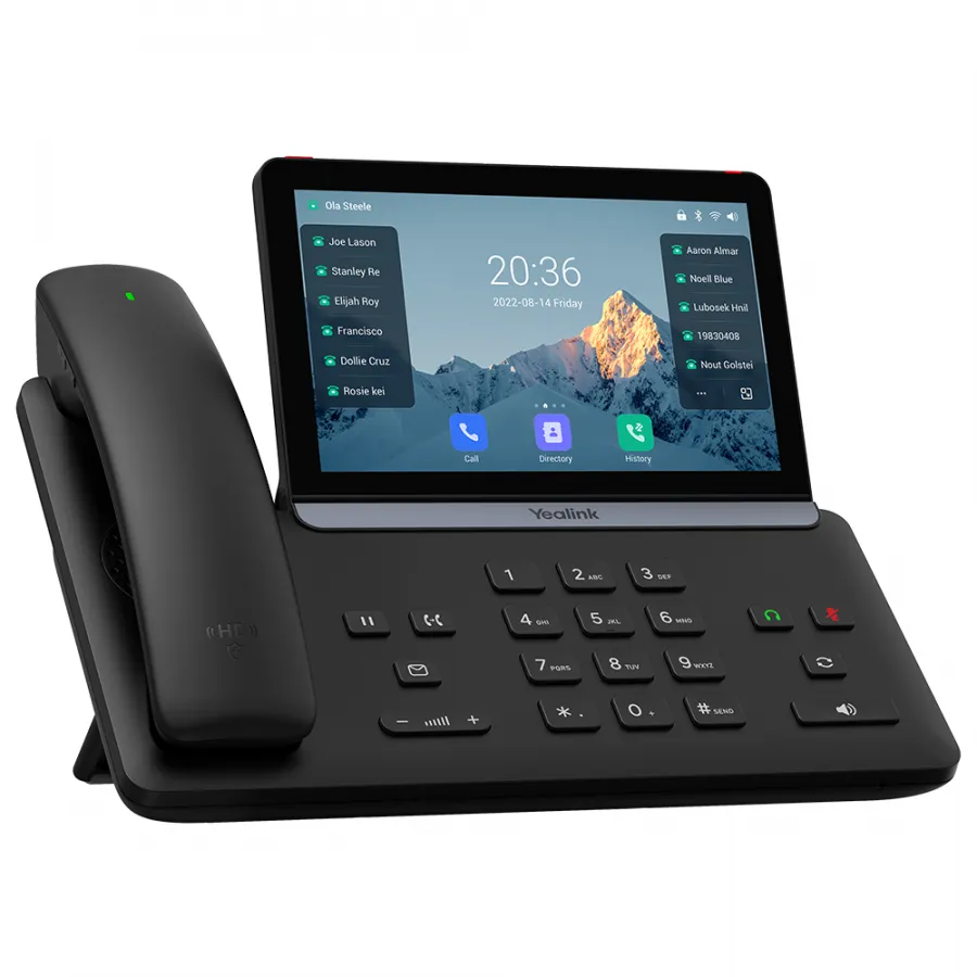 SIP-T88W Pro, 7" экран", Android, WiFi, Bluetooth, BT-трубка, USB, PoE, GigE, без камеры, без БП