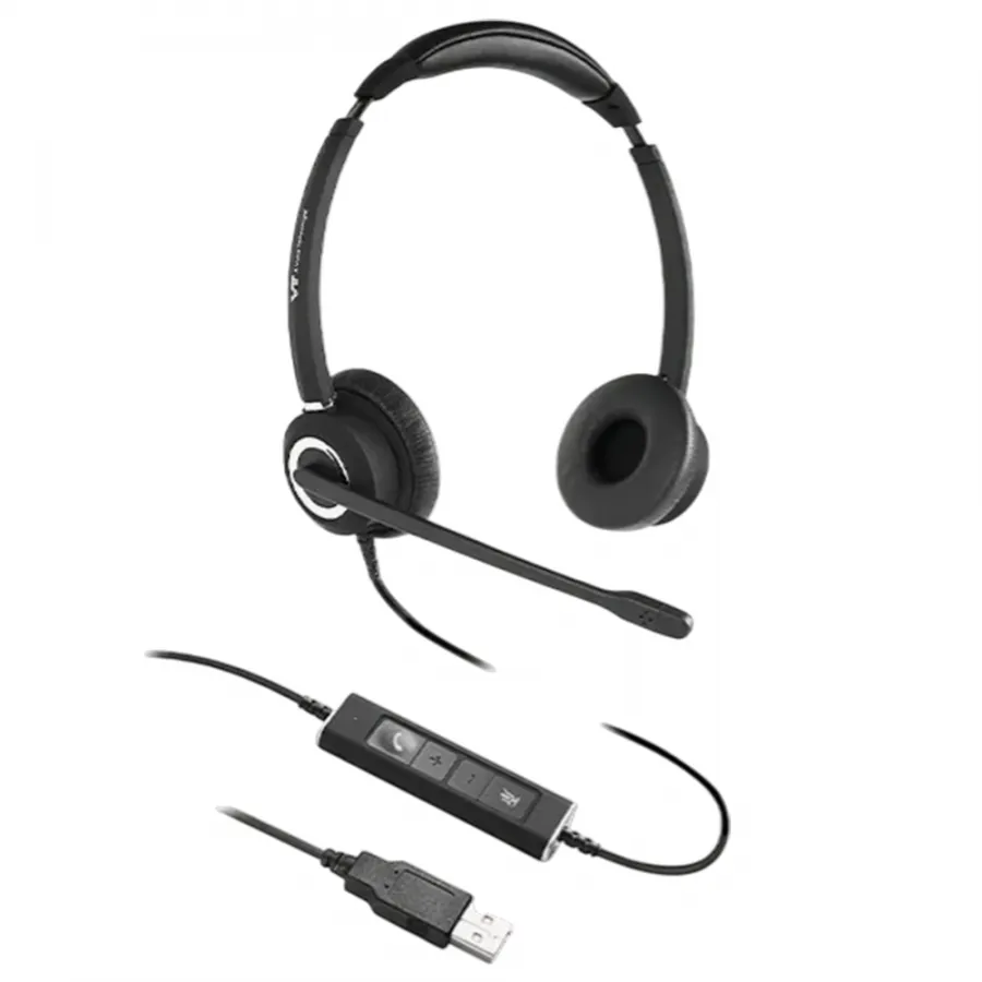 VT6300-D Pro USB, Дуо, HD звук, микрофон с ENC, мягкое оголовье