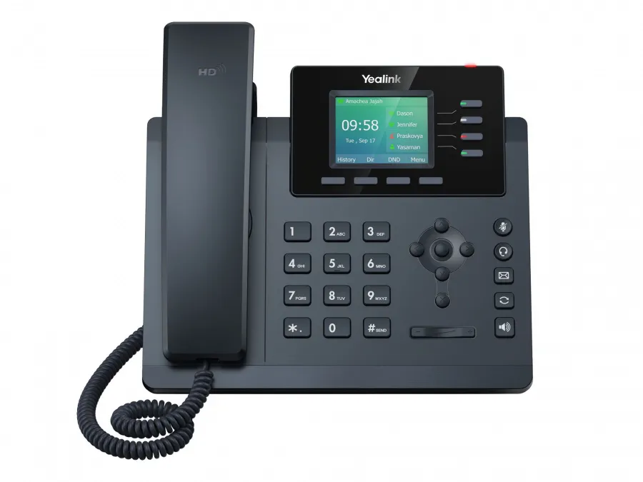 SIP-T34W, 4 аккаунта, Wi-Fi, USB, цветной экран, PoE, GigE